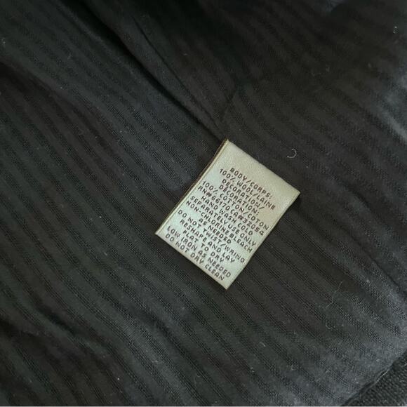 Elevenses black boiled wool beaded sequins minka jacket blazer cardigan XS - Picture 10 of 10